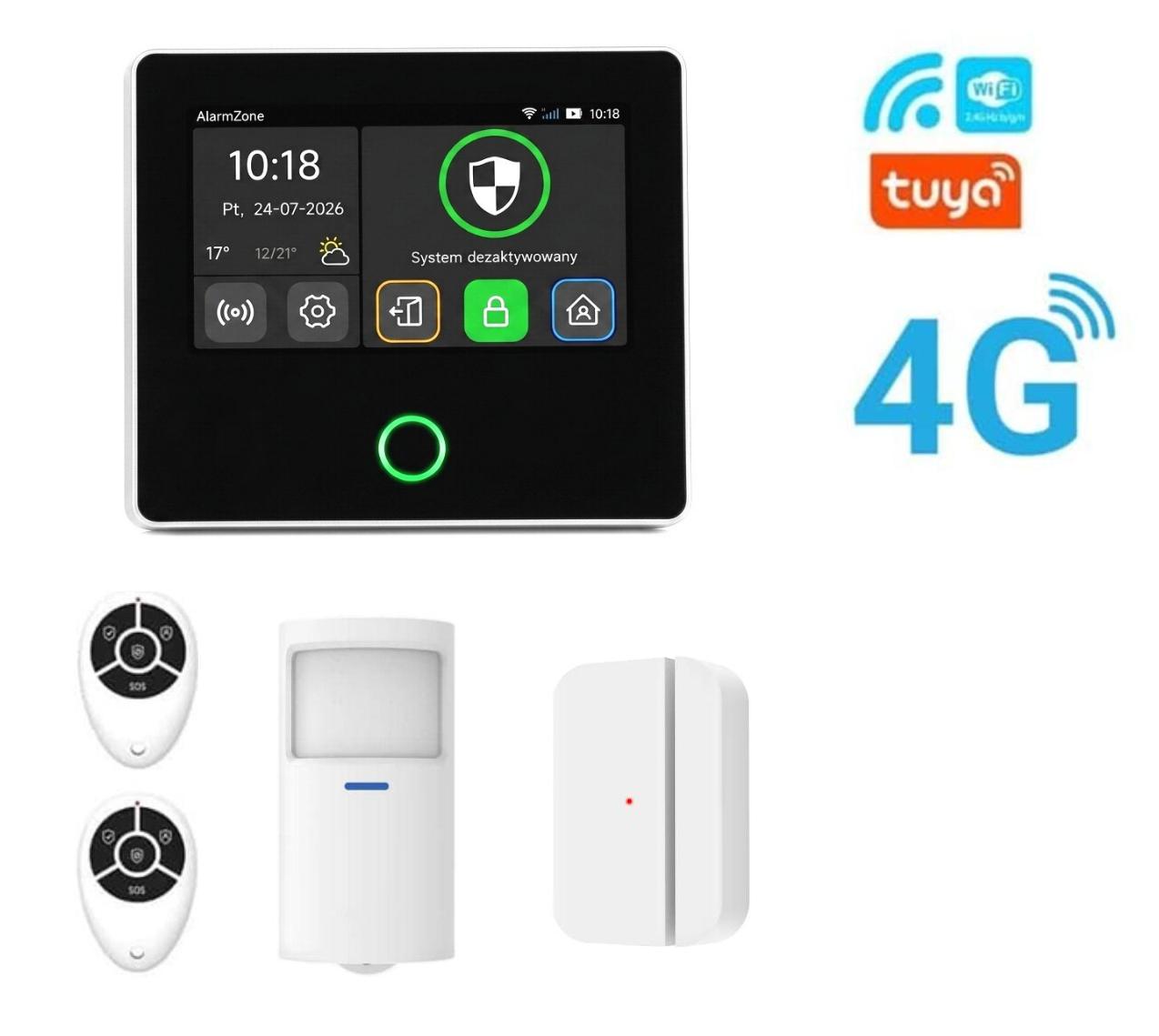 Zestaw alarmowy z centralą P50-4G