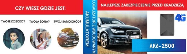 Ultra cienki Lokalizator GPS 4G AlarmZone AK6-2500/NT19NB - obrazek 5