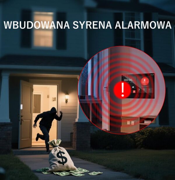 Nowoczesny Zestaw Alarmowy Tuya Smart Wi-Fi GSM AlarmZone G74-4G - obrazek 4