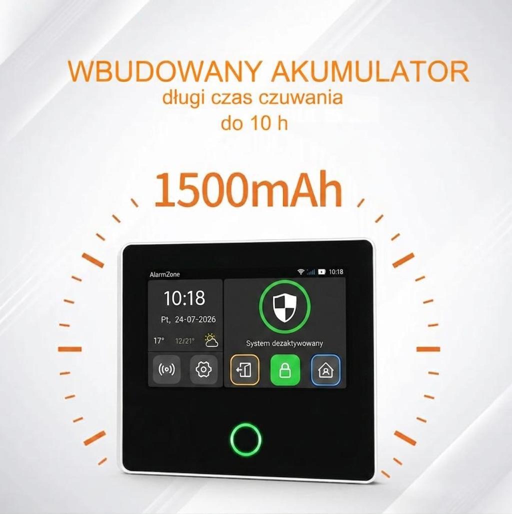 Zestaw alarmowy Tuya Smart z centralą P50 4G 7W4PCDS - obrazek 6