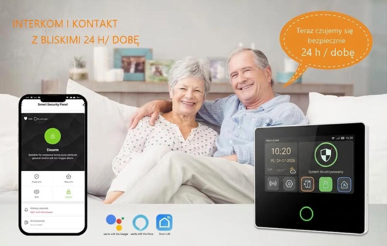 Zestaw alarmowy Tuya Smart z centralą P50 4G 7W4PCDS - obrazek 8