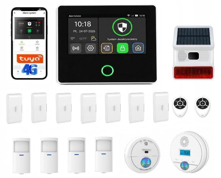 Zestaw alarmowy Tuya Smart z centralą P50 4G 7W4PCDS