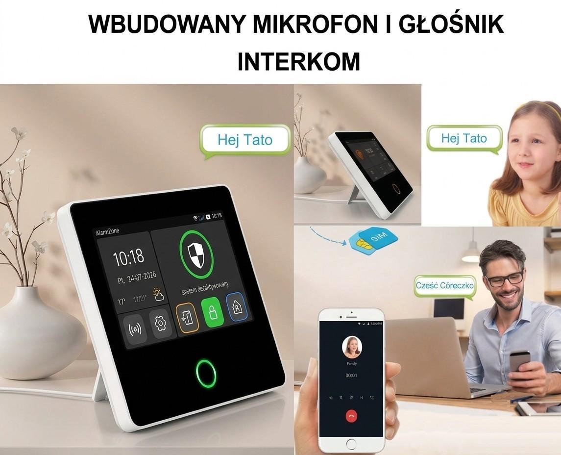 Zestaw alarmowy Tuya Smart z centralą P50 4G 7W4PCDS - obrazek 9