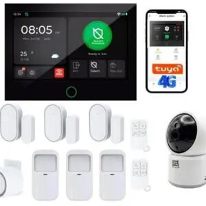 Alarm bezprzewodowy do domu AlarmZone G74-4G z kamerą
