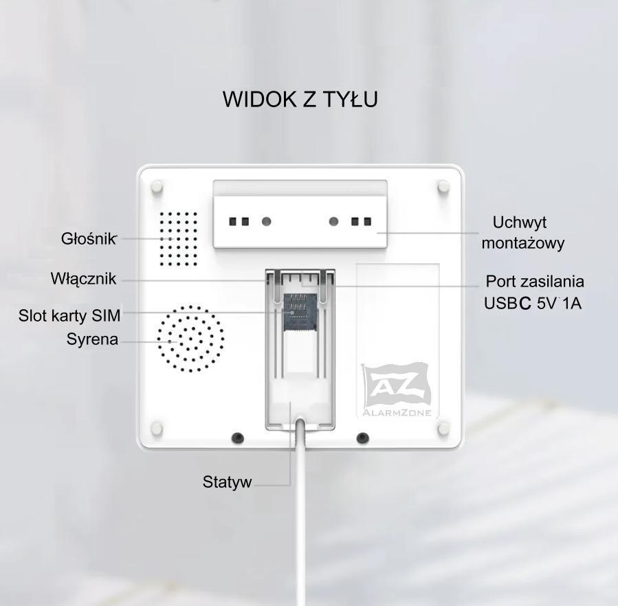 Zestaw alarmowy Tuya Smart z centralą P50 4G 7W4PCDS - obrazek 11