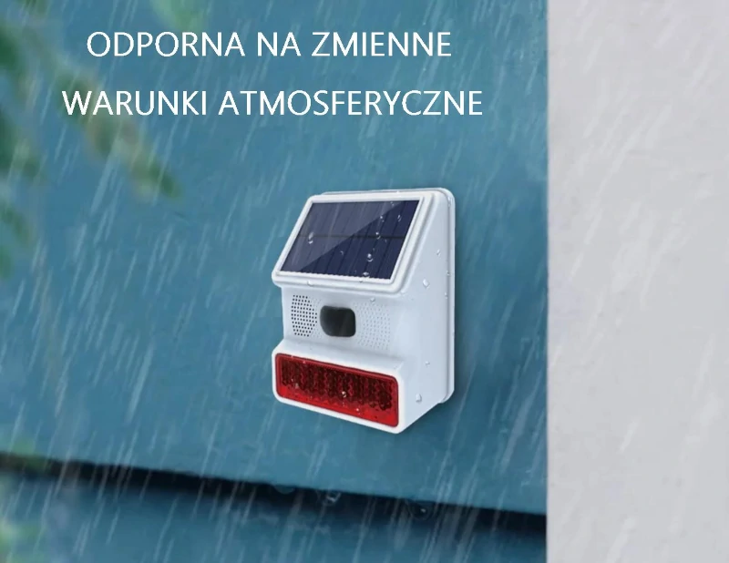Syrena solarna WSR200 + czujnik zewnętrzny + pilot - obrazek 4