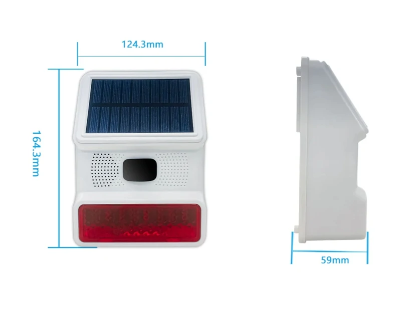 Syrena solarna WSR200 + czujnik zewnętrzny + pilot - obrazek 8